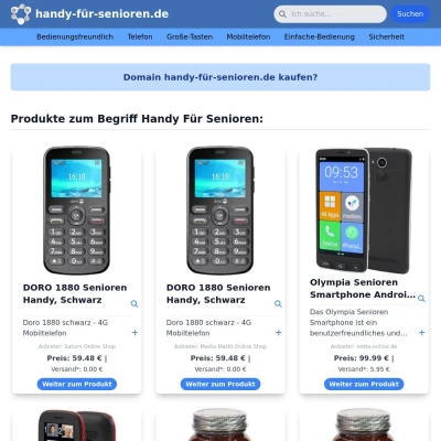 Screenshot handy-für-senioren.de