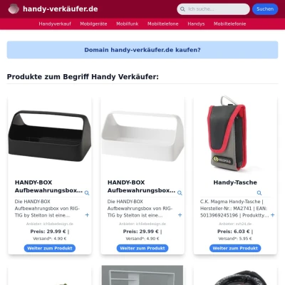 Screenshot handy-verkäufer.de