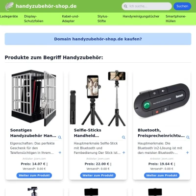 Screenshot handyzubehör-shop.de