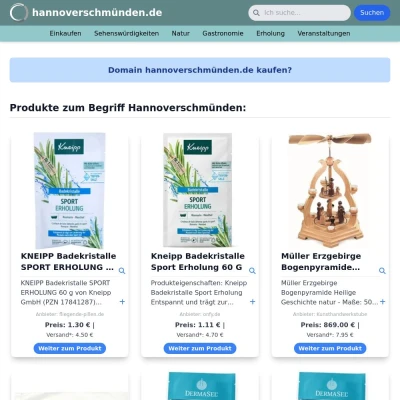 Screenshot hannoverschmünden.de