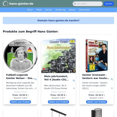 Screenshot hans-günter.de