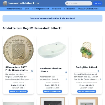 Screenshot hansestadt-lübeck.de