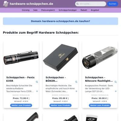 Screenshot hardware-schnäppchen.de