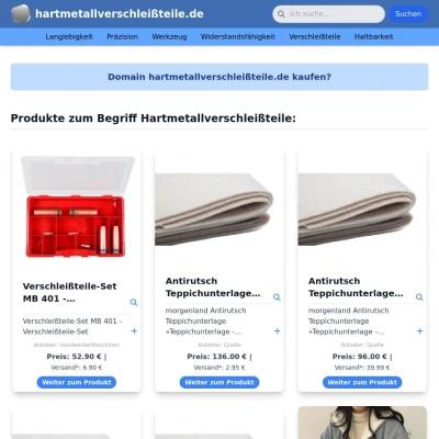 Screenshot hartmetallverschleißteile.de