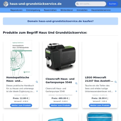 Screenshot haus-und-grundstückservice.de