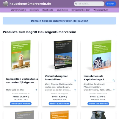 Screenshot hauseigentümerverein.de