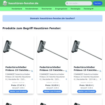Screenshot haustüren-fenster.de