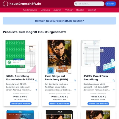 Screenshot haustürgeschäft.de