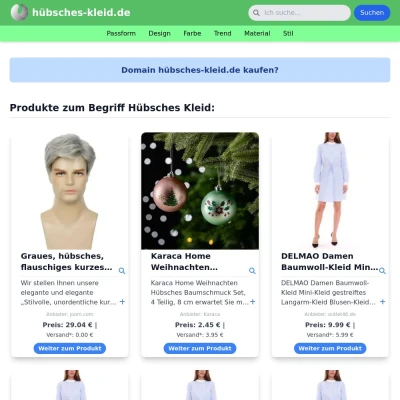 Screenshot hübsches-kleid.de
