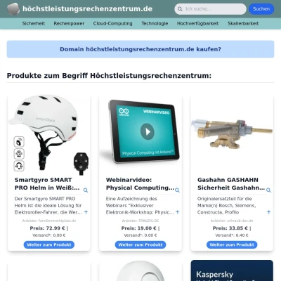 Screenshot höchstleistungsrechenzentrum.de