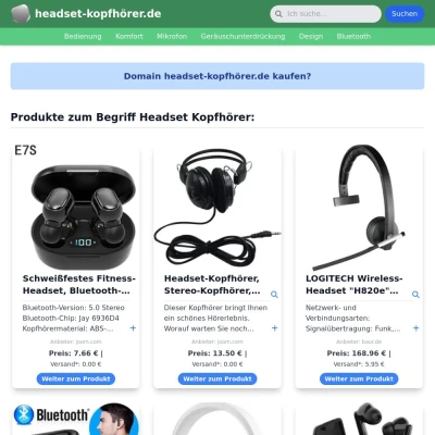 Screenshot headset-kopfhörer.de