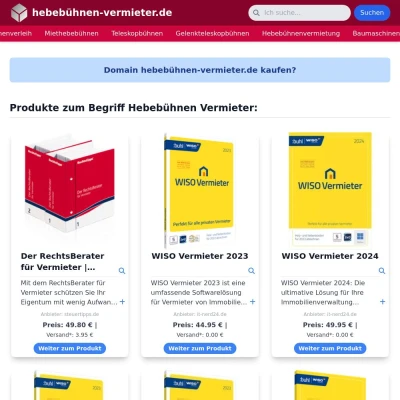 Screenshot hebebühnen-vermieter.de