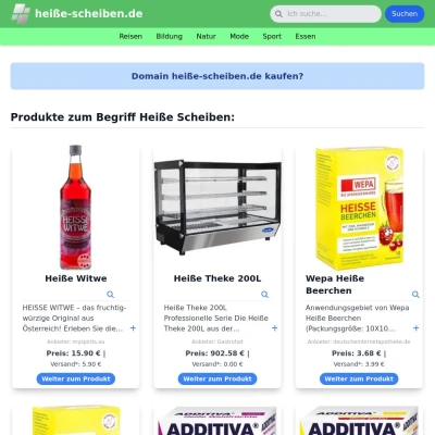 Screenshot heiße-scheiben.de