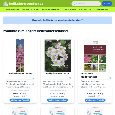 Screenshot heilkräuterseminar.de
