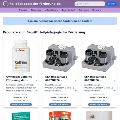 Screenshot heilpädagogische-förderung.de