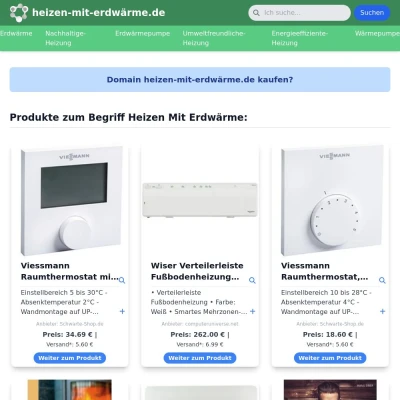 Screenshot heizen-mit-erdwärme.de