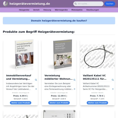 Screenshot heizgerätevermietung.de