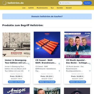 Screenshot hellström.de