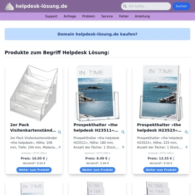 Screenshot helpdesk-lösung.de