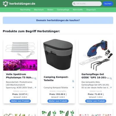 Screenshot herbstdünger.de
