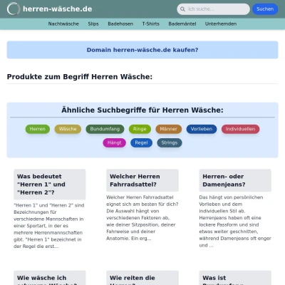 Screenshot herren-wäsche.de