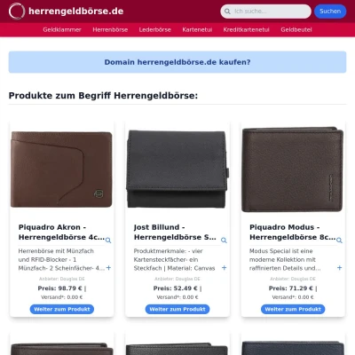 Screenshot herrengeldbörse.de