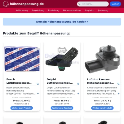 Screenshot höhenanpassung.de