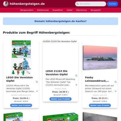 Screenshot höhenbergsteigen.de