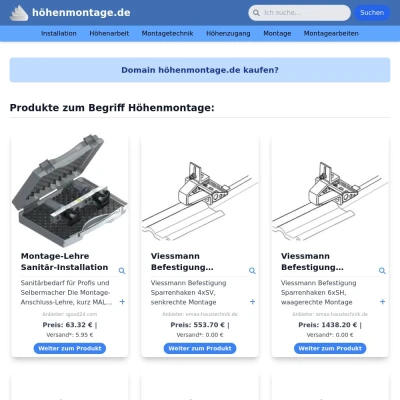 Screenshot höhenmontage.de