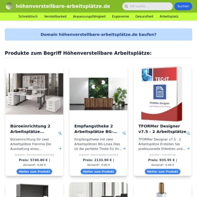 Screenshot höhenverstellbare-arbeitsplätze.de