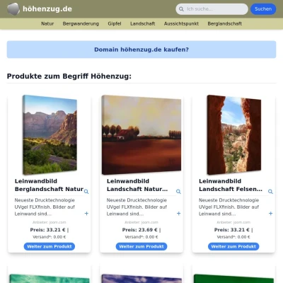 Screenshot höhenzug.de