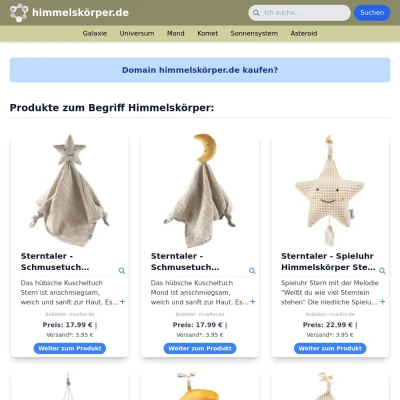 Screenshot himmelskörper.de