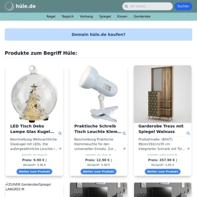 Screenshot hüle.de