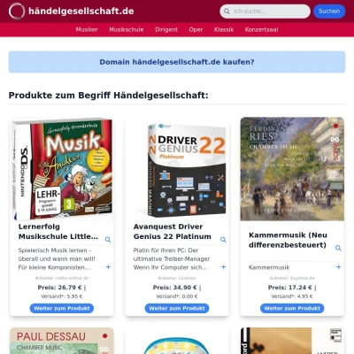 Screenshot händelgesellschaft.de