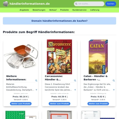 Screenshot händlerinformationen.de