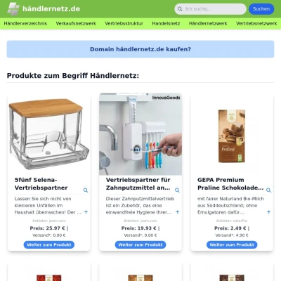Screenshot händlernetz.de