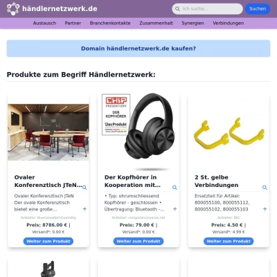 Screenshot händlernetzwerk.de