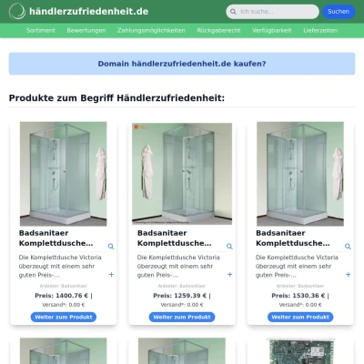 Screenshot händlerzufriedenheit.de