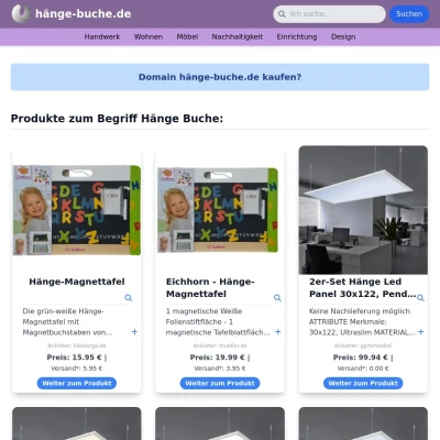 Screenshot hänge-buche.de