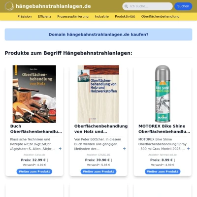 Screenshot hängebahnstrahlanlagen.de