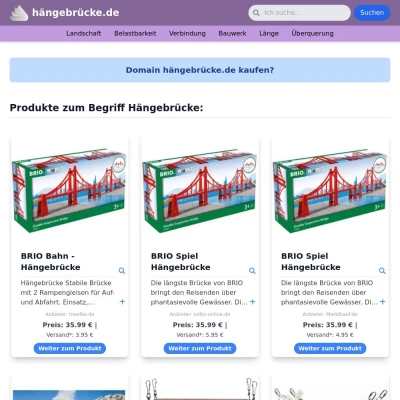 Screenshot hängebrücke.de