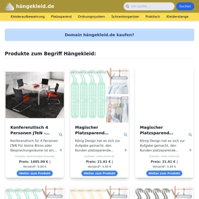 Screenshot hängekleid.de