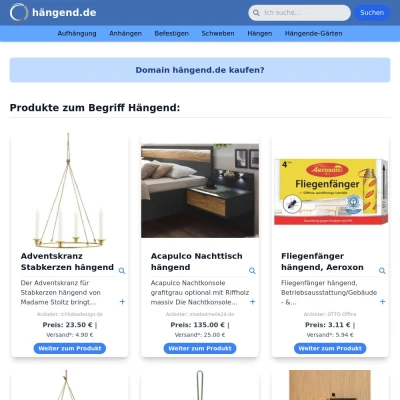 Screenshot hängend.de