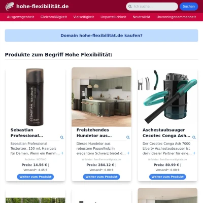 Screenshot hohe-flexibilität.de