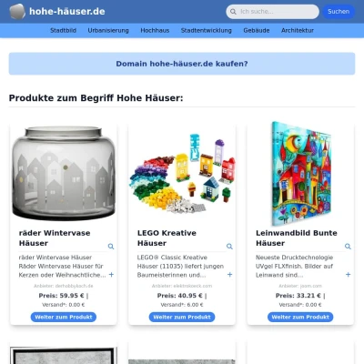 Screenshot hohe-häuser.de
