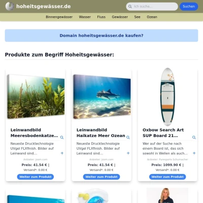 Screenshot hoheitsgewässer.de