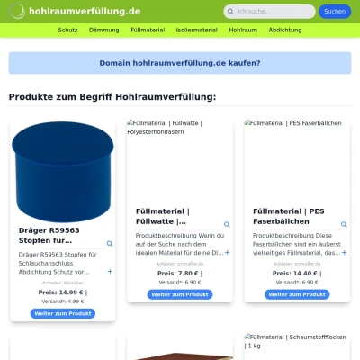 Screenshot hohlraumverfüllung.de