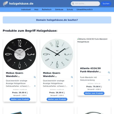 Screenshot holzgehäuse.de