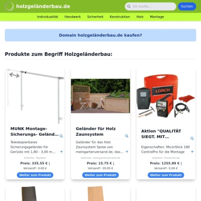 Screenshot holzgeländerbau.de