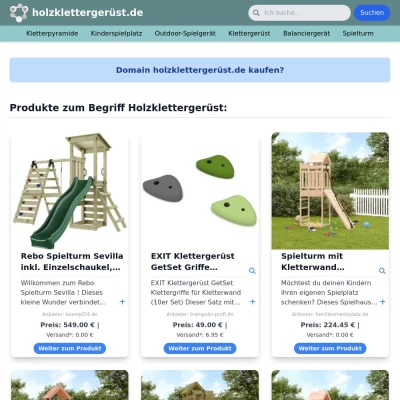 Screenshot holzklettergerüst.de